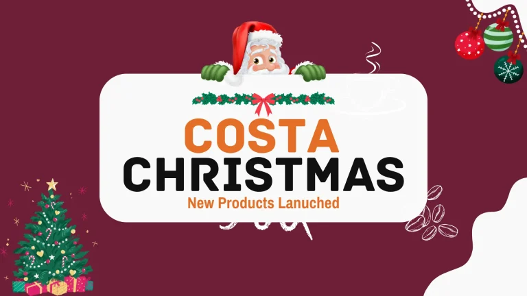 Costa Coffee Christmas Menu